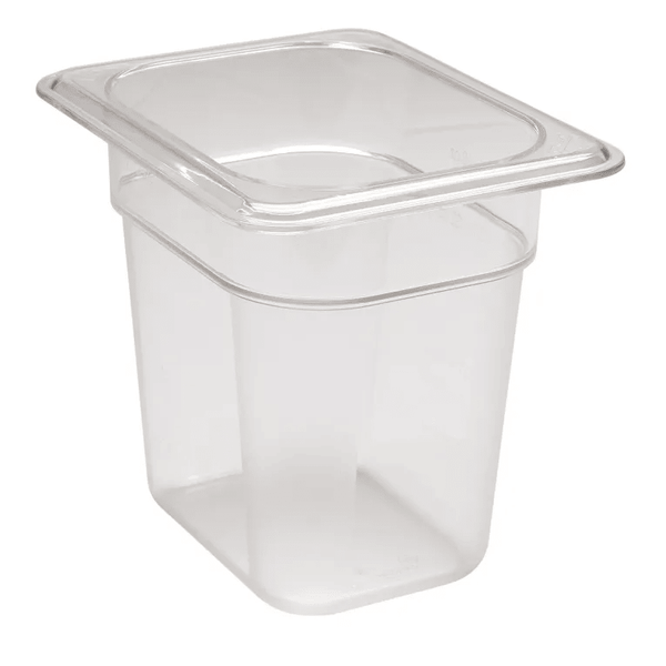 Cambro 86CW135 I Camwear GN 1/8 Food pan 150 mm Deep I 1.46L I Clear I Case of 6
