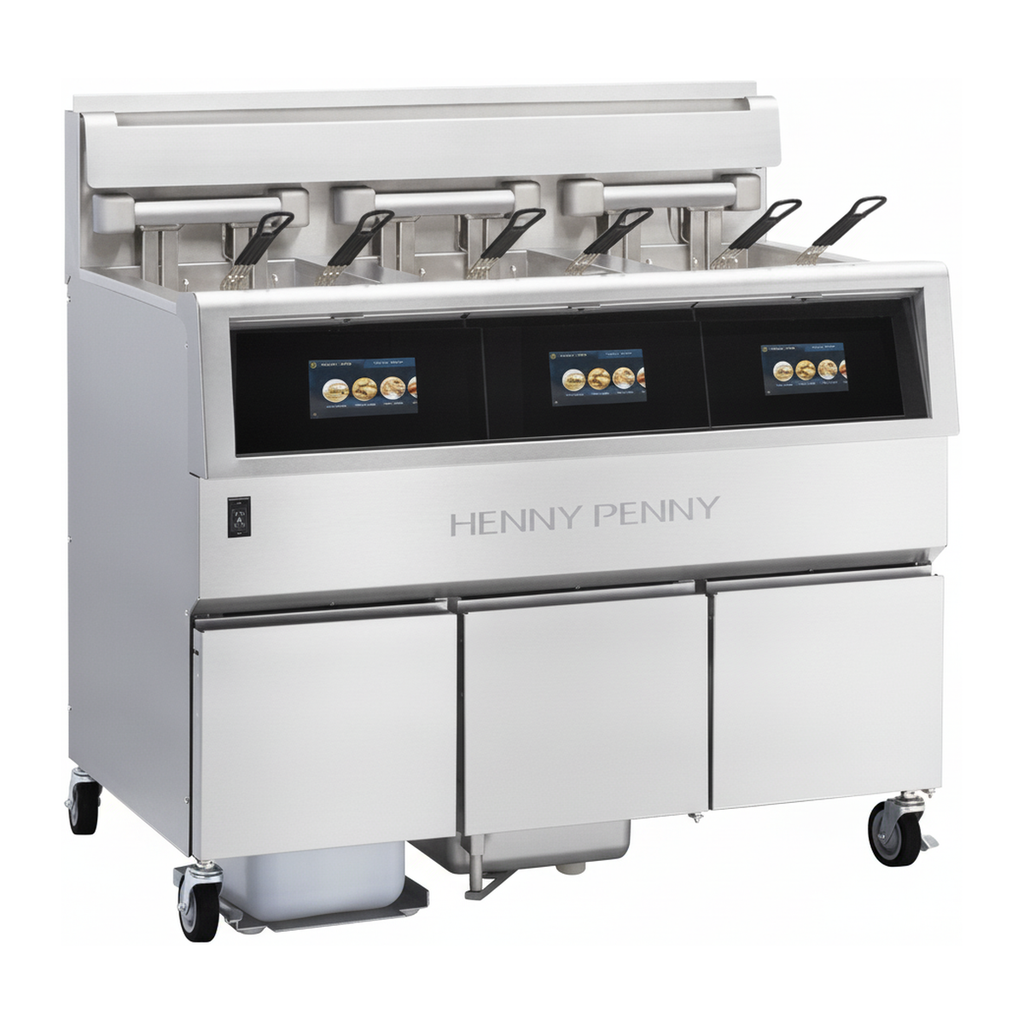 Henny Penny OFE511 | F5 Low Oil Volume Touch Screen Fryer Systems | Single Well | Open Fryer | Electric
