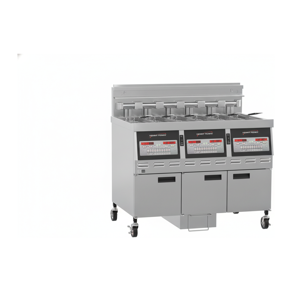 Henny Penny GVE073FFF | Three Well Low Oil Volume Open Fryer | Electric