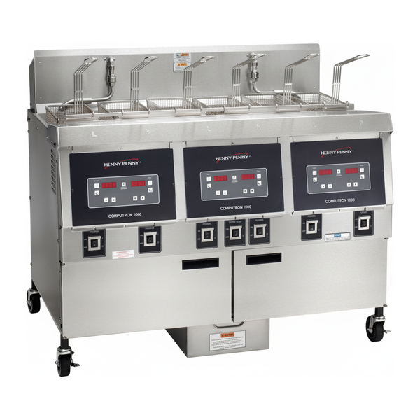 Henny Penny OFE323 1000 | Triple Well Electric Open Fryer with Computron 1000 Controls