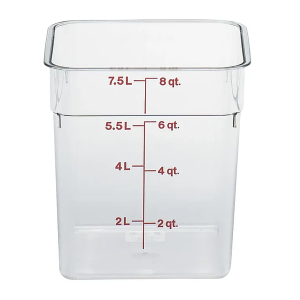 Cambro 8SFSCW I Camwear Polycarbonate Containers - 7.6 L I Case of 6