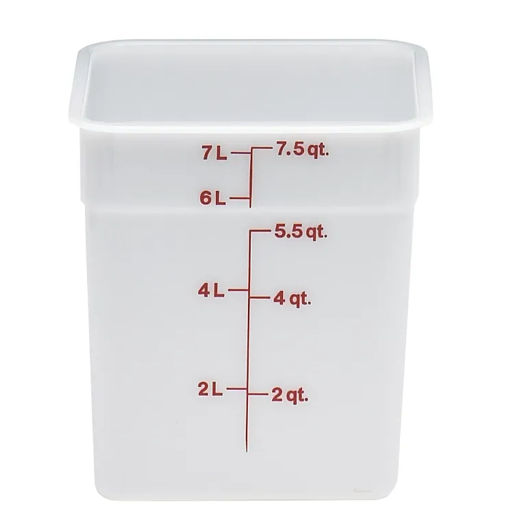 Cambro 8SFSP I Camwear Polyethylene Containers - 7.6 L I Case of 6