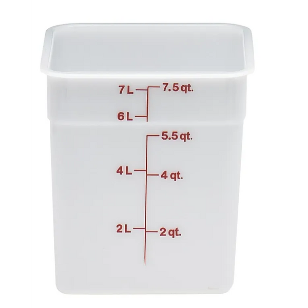 Cambro 8SFSP I Camwear Polyethylene Containers - 7.6 L I Case of 6