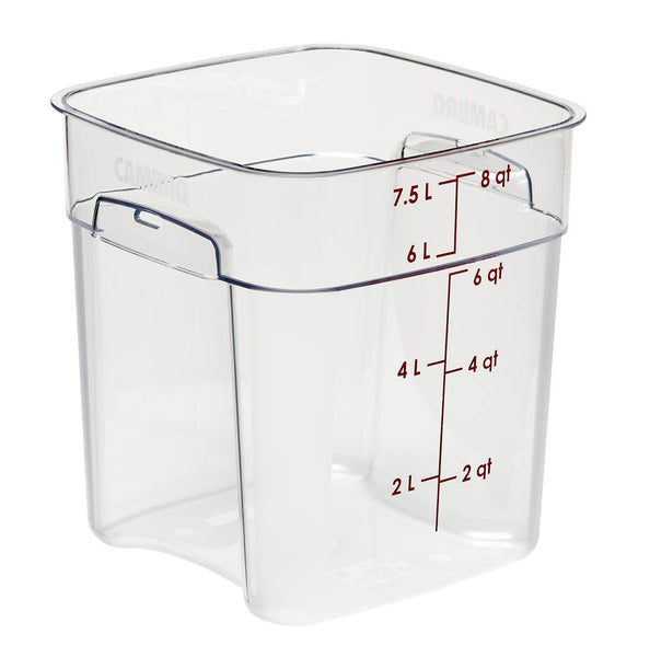 Cambro 8SFSPROCW I Camsquare FreshPro Storage Container 7.6L Clear I Case of 6
