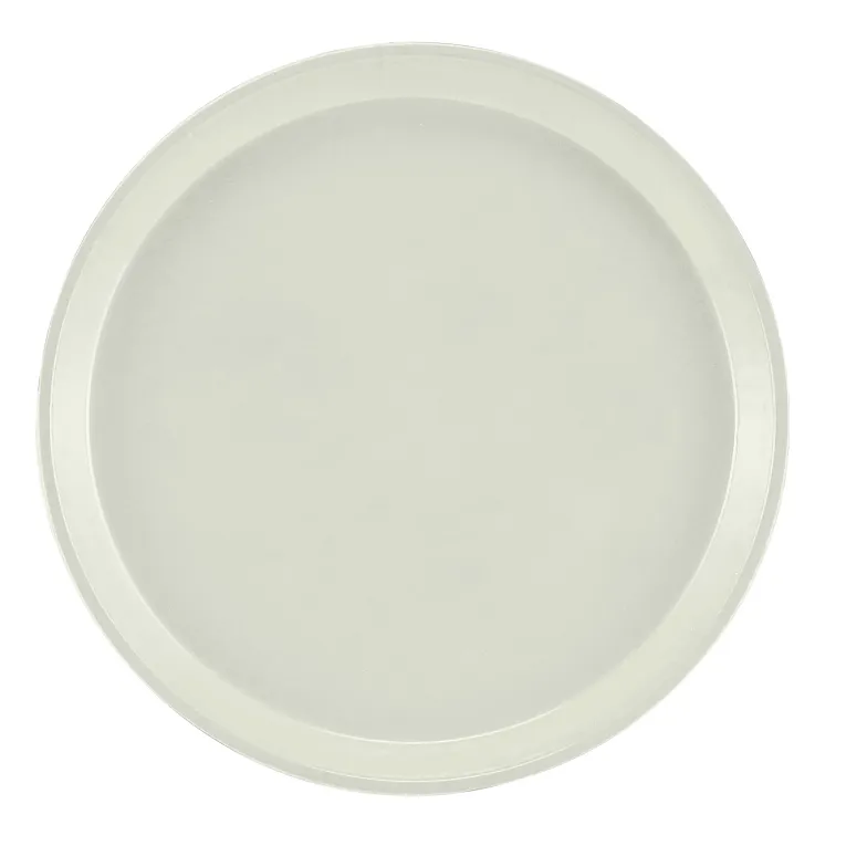 Cambro 900101 I Camtray Round Tray I 9" (230 mm) I Antique Parchment I Case of 12