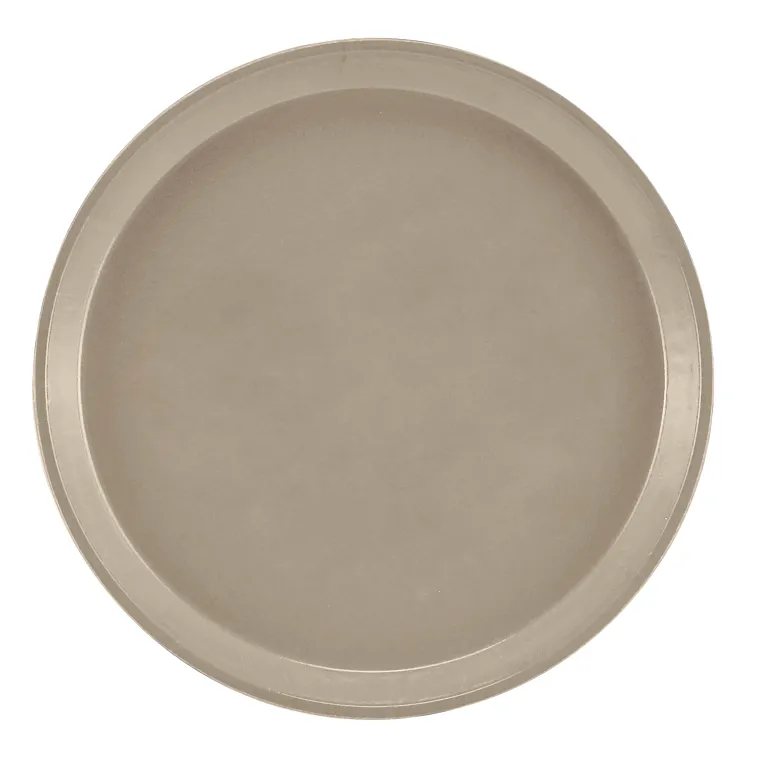 Cambro 900199 I Camtray Round Tray I 9" (230 mm) I Taupe I Case of 12