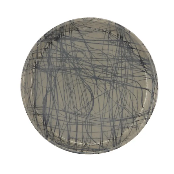 Cambro 900277 I Camtray Round Tray I 9" (230 mm) I Swirl Gray I Case of 12