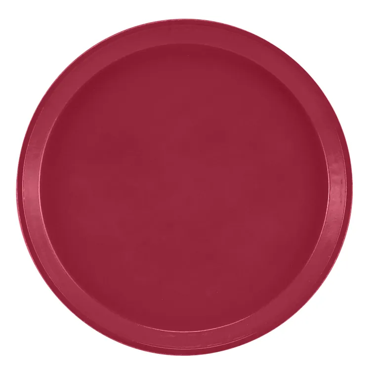 Cambro 900505 I Camtray Round Tray I 9" (230 mm) I Cherry Red I Case of 12