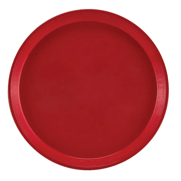 Cambro 900521 I Camtray Round Tray I 9" (230 mm) I Cambro Red I Case of 12