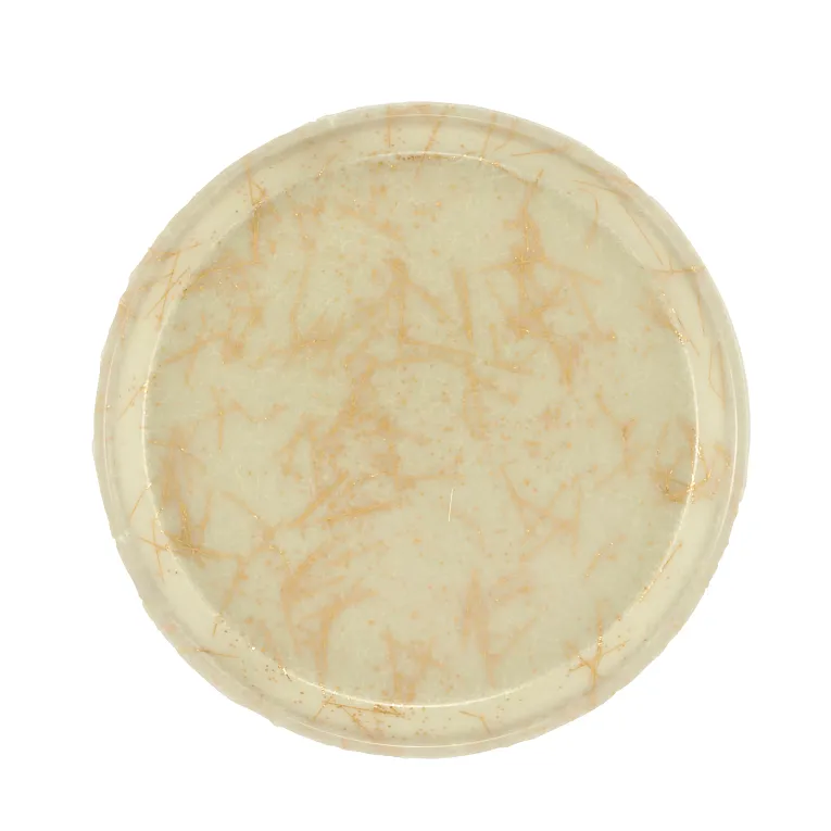 Cambro 900526 I Camtray Round Tray I 9" (230 mm) I Galaxy Antique Parchment Gold I Case of 12