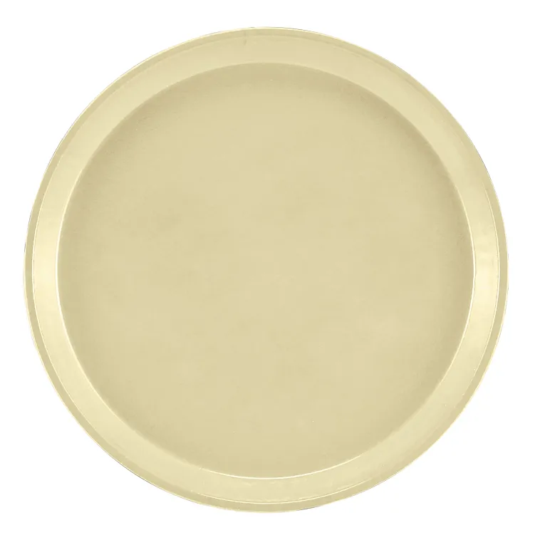Cambro 900536 I Camtray Round Tray I 9" (230 mm) I Lemon Chiffon I Case of 12