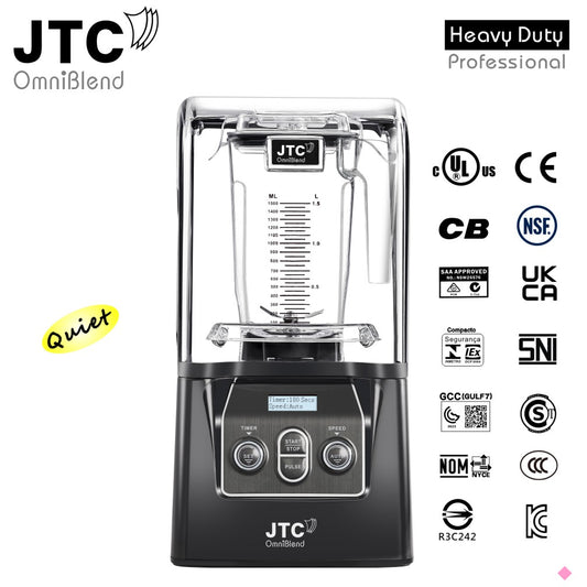 JTC OmniBlend 900QD NoiseGuardian Sound Shield Included 1.5 Litre D Jug with Tamper Rod 7 Year warranty 3 HP Heavy Duty Motor