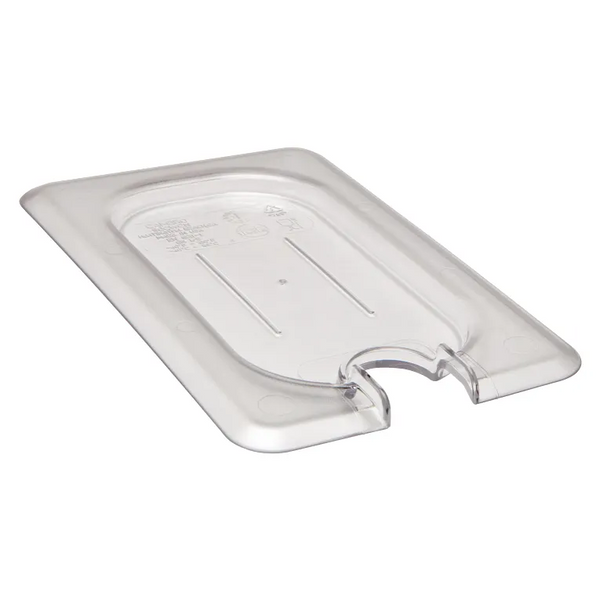 Cambro 90CWCN135 I Camwear GN 1/9 Polycarbonate Flat Notched Cover I Clear I Case of 6