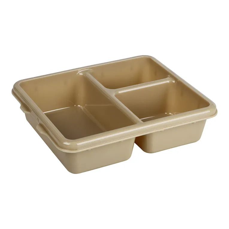 Cambro 9113CW133 I Camwear Meal Delivery Trays I 3 Compartments I Beige I Case of 24