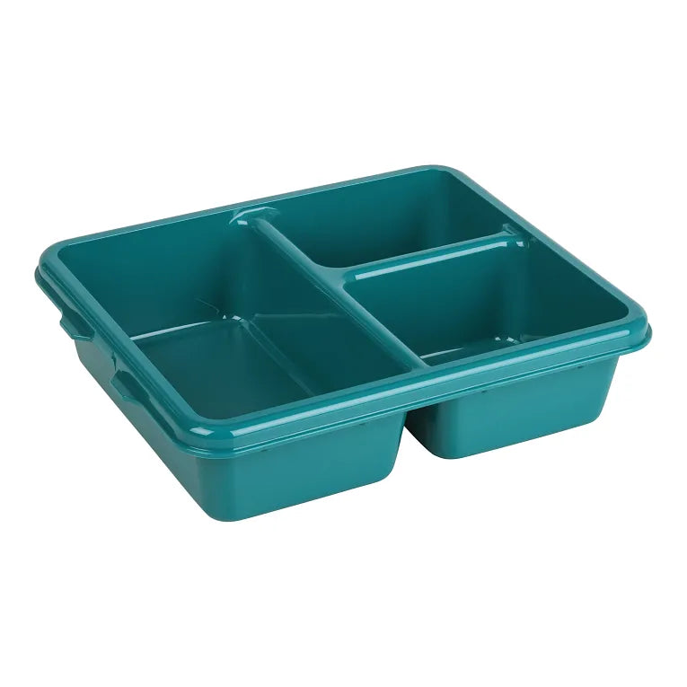 Cambro 9113CW414 I Camwear Meal Delivery Trays I 3 Compartments I Teal I Case of 24