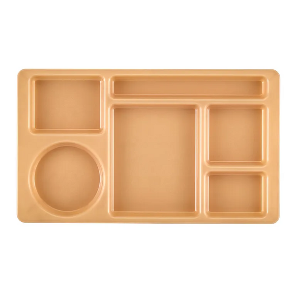 Cambro 915CW133 I Camwear 2 X 2 Compartment Trays I 22.2 x 38 cm I Beige I Case of 24