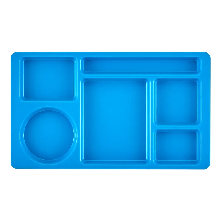 Cambro 915CW168 I Camwear 2 X 2 Compartment Trays I 22.2 x 38 cm I Blue I Case of 24