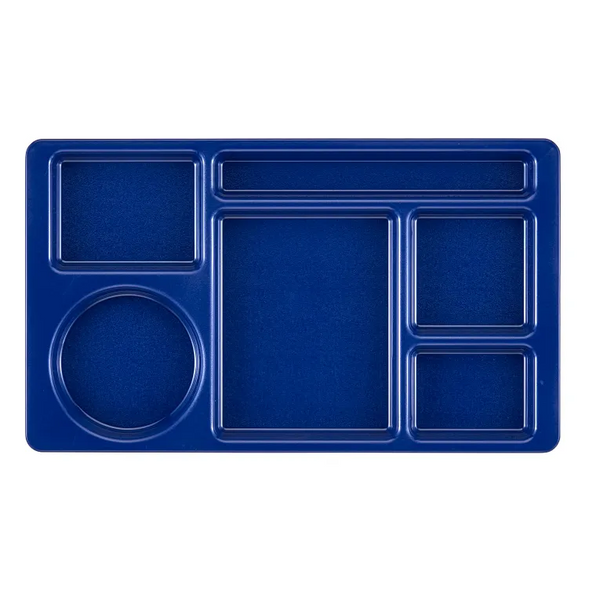 Cambro 915CW186 I Camwear 2 X 2 Compartment Trays I 22.2 x 38 cm I Navy Blue I Case of 24