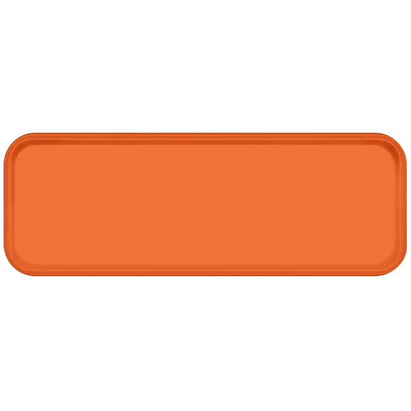 Cambro 926220 I Camtray Fibreglass Rectangular Tray I 225x650mm I Citrus Orange I Case of 12