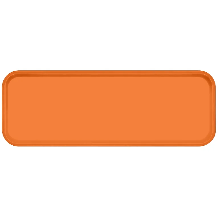 Cambro 926222 I Camtray Fibreglass Rectangular Tray I 225x650mm I Orange Pizazz I Case of 12