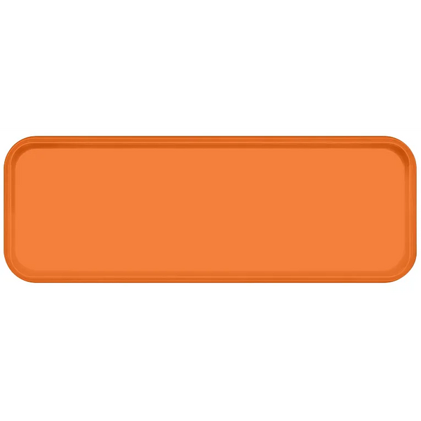 Cambro 926222 I Camtray Fibreglass Rectangular Tray I 225x650mm I Orange Pizazz I Case of 12