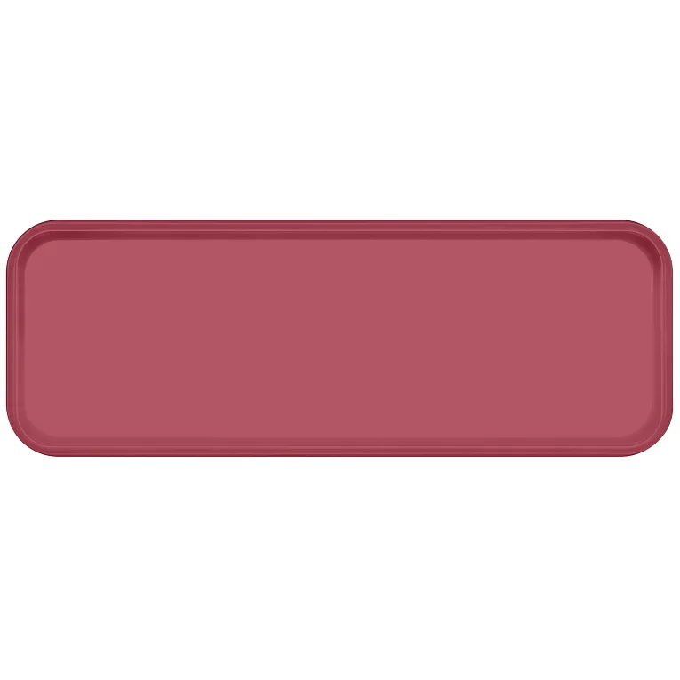 Cambro 926410 I Camtray Fibreglass Rectangular Tray I 225x650mm I Raspberry Cream I Case of 12