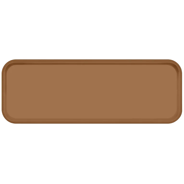 Cambro 926508 I Camtray Fibreglass Rectangular Tray I 225x650mm I Suede Brown I Case of 12