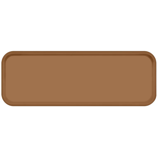 Cambro 926508 I Camtray Fibreglass Rectangular Tray I 225x650mm I Suede Brown I Case of 12