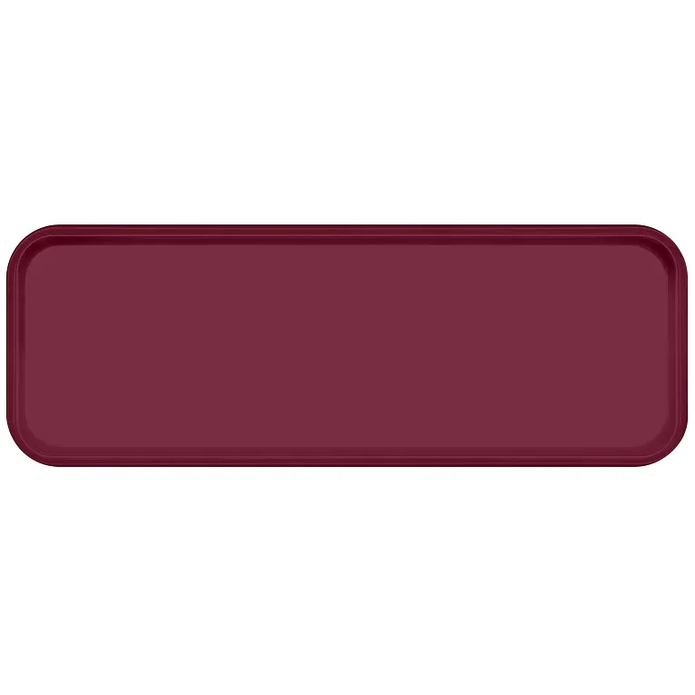 Cambro 926522 I Camtray Fibreglass Rectangular Tray I 225x650mm I Burgundy Wine I Case of 12