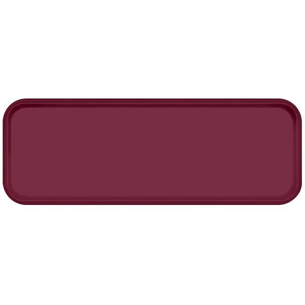 Cambro 926522 I Camtray Fibreglass Rectangular Tray I 225x650mm I Burgundy Wine I Case of 12
