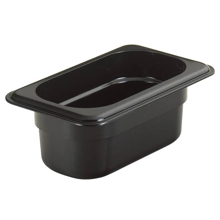 Cambro 92CW110 I Camwear GN 1/9 Food pan 65 mm Deep I 0.57L I Black I Case of 6