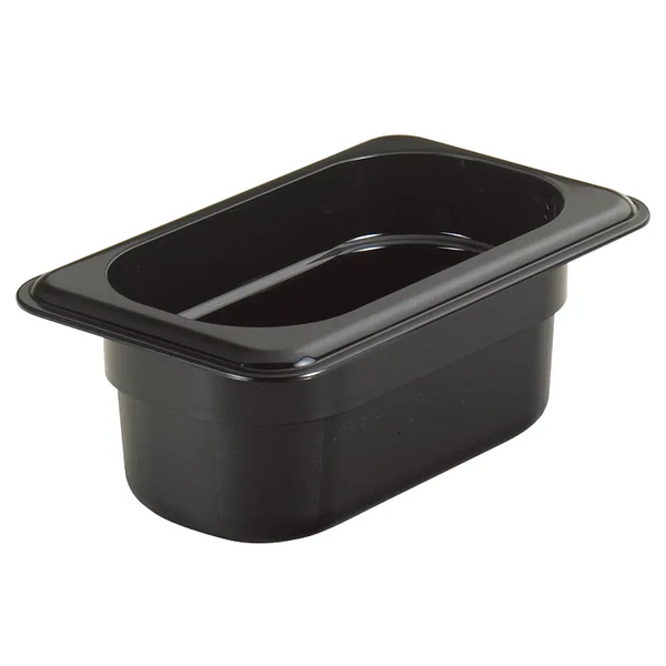 Cambro 92CW110 I Camwear GN 1/9 Food pan 65 mm Deep I 0.57L I Black I Case of 6