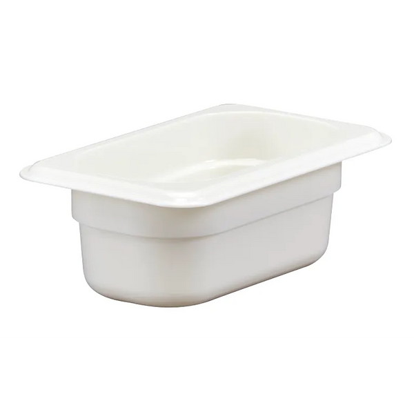 Cambro 92CW148 I Camwear GN 1/9 Food pan 65 mm Deep I 0.57L I White I Case of 6