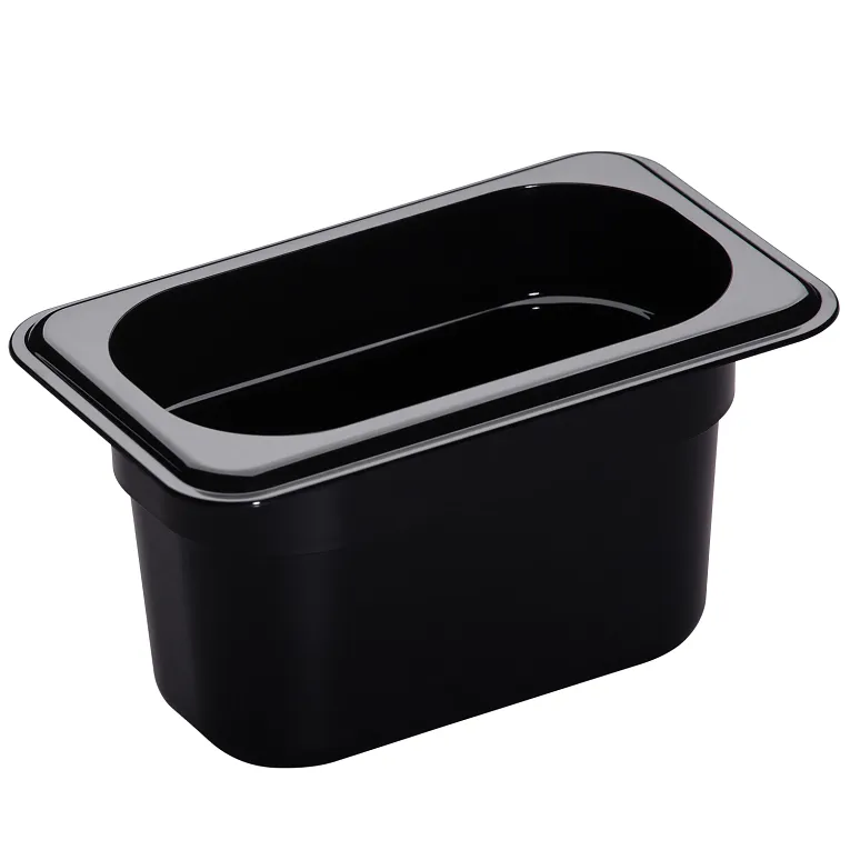 Cambro 94CW110 I Camwear GN 1/9 Food pan 100 mm Deep I 0.85L I Black I Case of 6