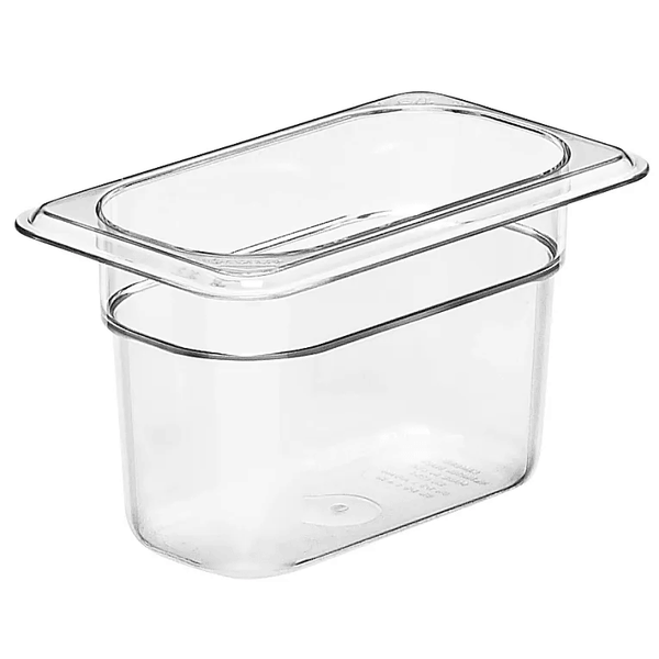 Cambro 94CW135 I Camwear GN 1/9 Food pan 100 mm Deep I 0.85L I Clear I Case of 6