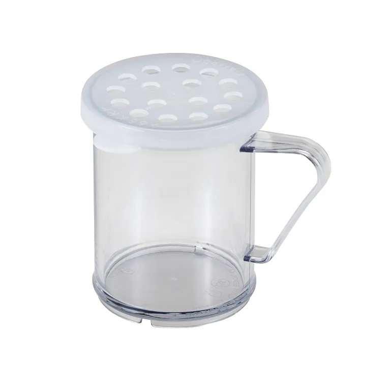 Cambro 96SKRP135 I Camwear Shakers with Parsley Lid I 300 mL (10 oz) I Clear I Case of 12