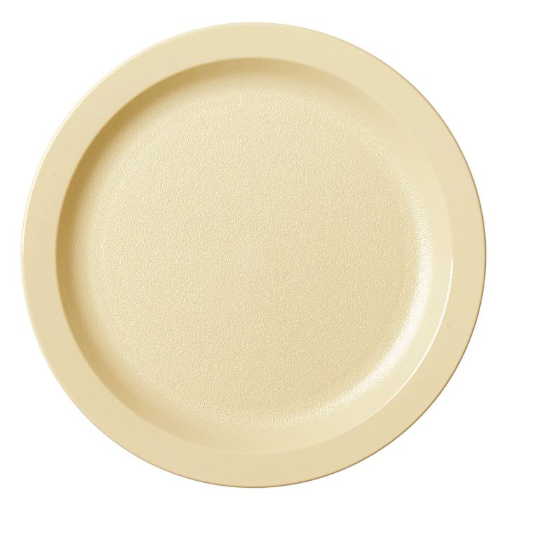 Cambro 9CWNR133 I Camwear Dinnerware Plates I Narrow Rim I 229 mm I Beige I Case of 48