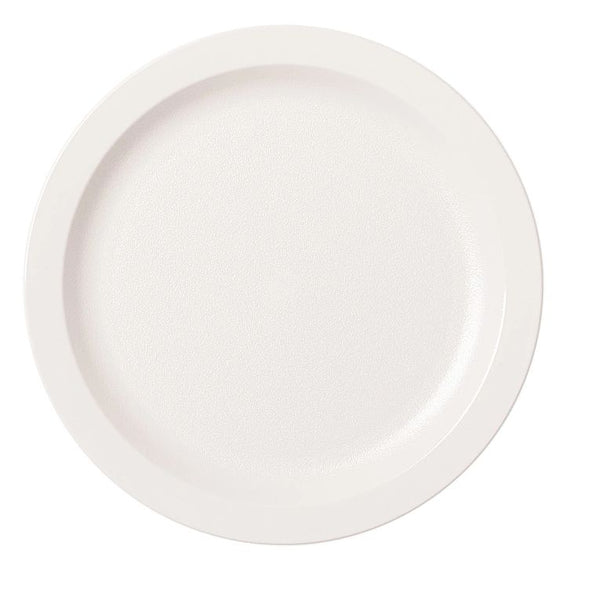 Cambro 9CWNR148 I Camwear Dinnerware Plates I Narrow Rim I 229 mm I White I Case of 48
