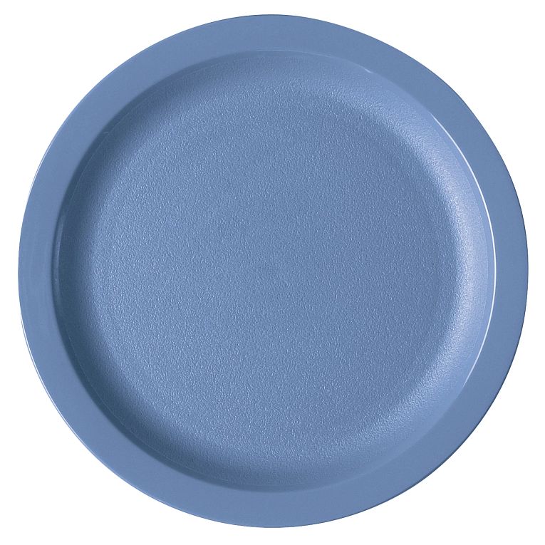 Cambro 9CWNR401 I Camwear Dinnerware Plates I Narrow Rim I 229 mm I Slate Blue I Case of 48