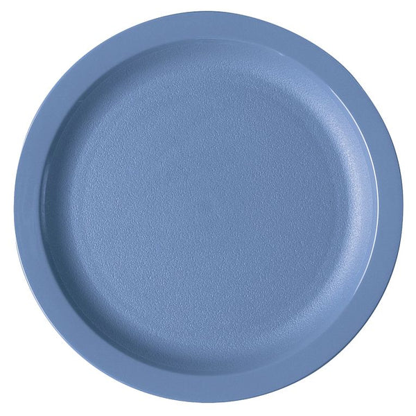 Cambro 9CWNR401 I Camwear Dinnerware Plates I Narrow Rim I 229 mm I Slate Blue I Case of 48