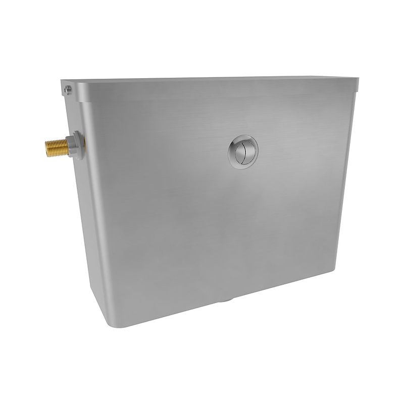 3monkeez AB-CIS-FP-SE-L Front Press Cistern - Side Entry Inlet, 50mm BSP Outlet - LHS Inlet