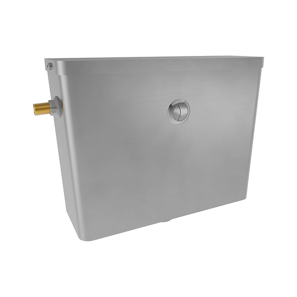 3monkeez AB-CIS-FP-SE-L Front Press Cistern - Side Entry Inlet, 50mm BSP Outlet - LHS Inlet
