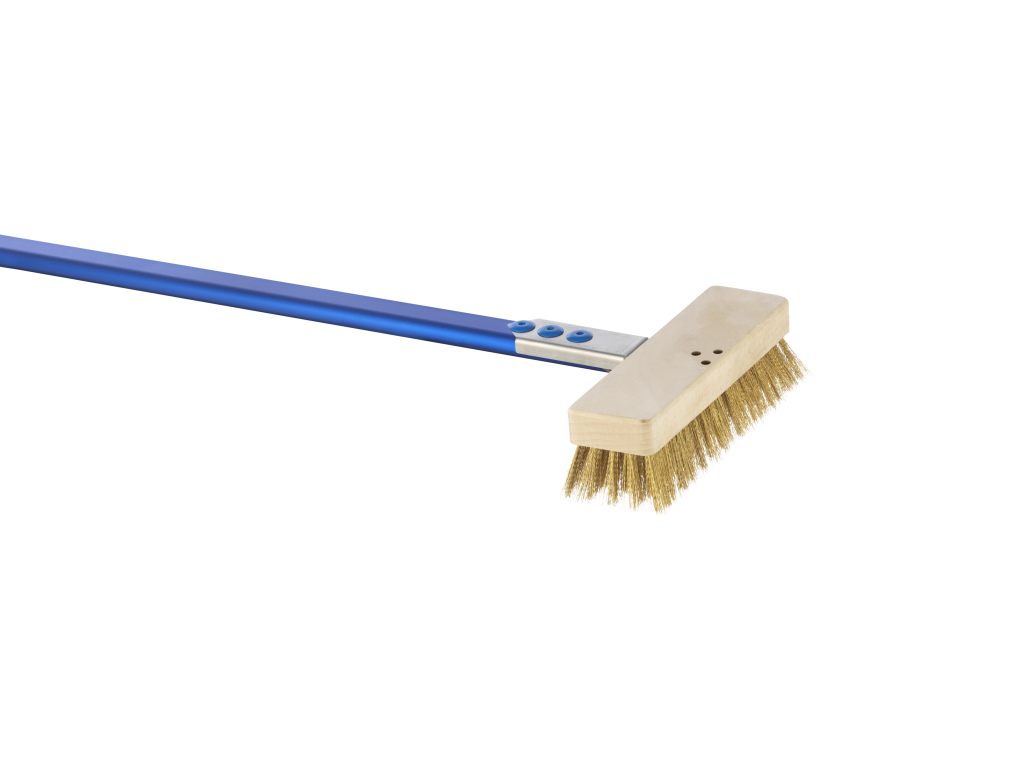 Euroquip AC-SP3 "Azzurra" Low Profile Rectangular Brass Bristle Brush