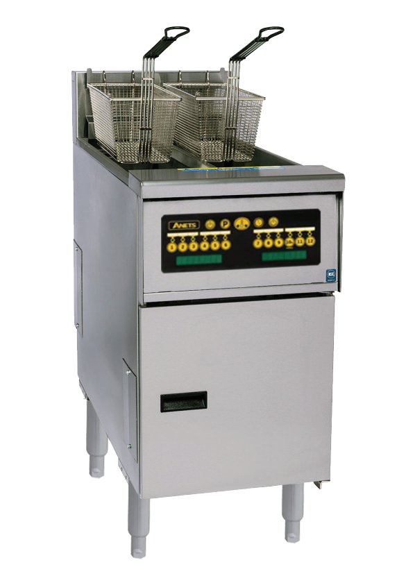 Anets AEP14TC | Platinum Series | Split Pot | Electric Fryer with Computer Contro |2x 9-11 Liters | Tube Fryer | Deep Fryers