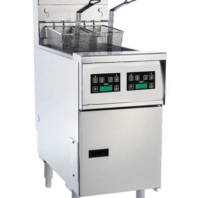 Anets AEP14TD | Platinum Series | Split Pot | Electric Fryer with Digital Control |2x 9-11 Liters | Tube Fryer | Deep Fryers