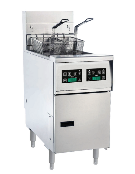 Anets AEP14TD | Platinum Series | Split Pot | Electric Fryer with Digital Control |2x 9-11 Liters | Tube Fryer | Deep Fryers