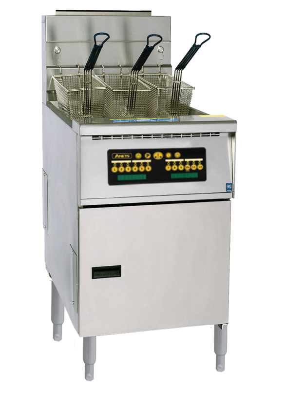 Anets AGP60WC | Platinum Series | Gas Fryer | with Computer Control | 25-30 Liters | Tube Fryer | Deep Fryers