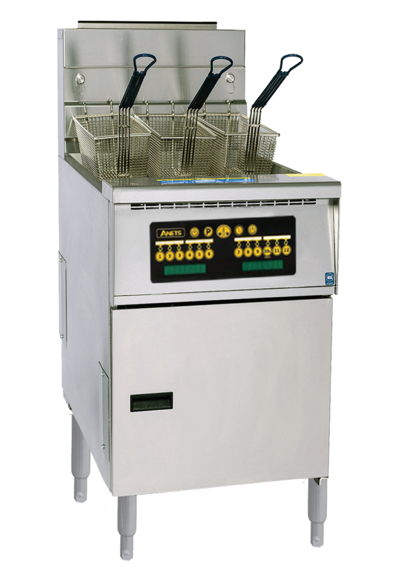 Anets AGP75C | Platinum Series | Gas Fryer | with Computer Control | 31-39 Liters | Tube Fryer | Deep Fryers