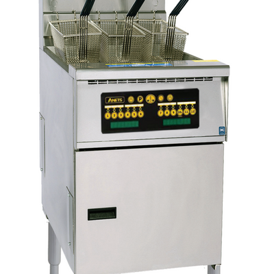 Anets AGP75C | Platinum Series | Gas Fryer | with Computer Control | 31-39 Liters | Tube Fryer | Deep Fryers