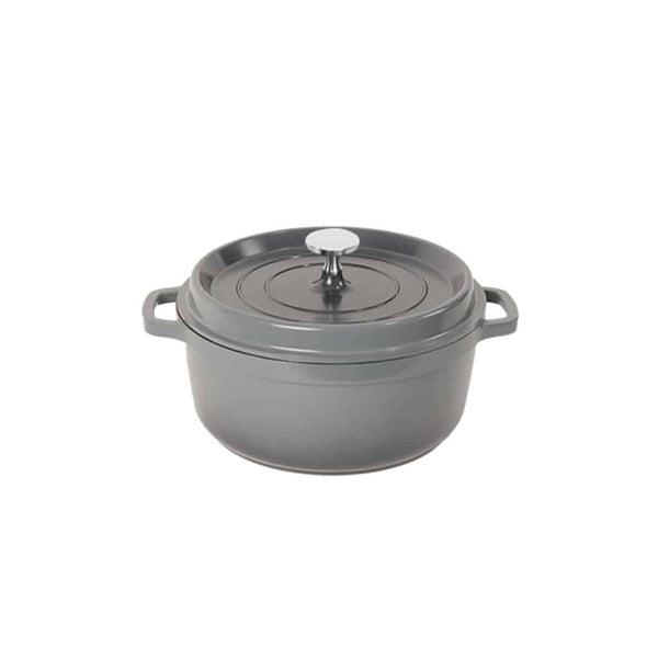 AluChef AP-1100-12 | Mini Casserole Round Charcoal | W Metal Handle | 11 Ꝋ cm,  0.36L